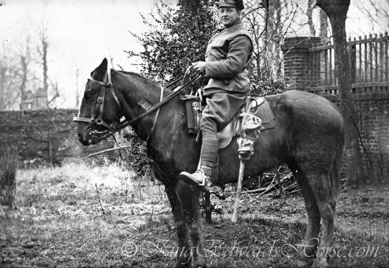 456 Pte Reginald Wilson KEH (Australia) with 'Orace' Somewhere in France