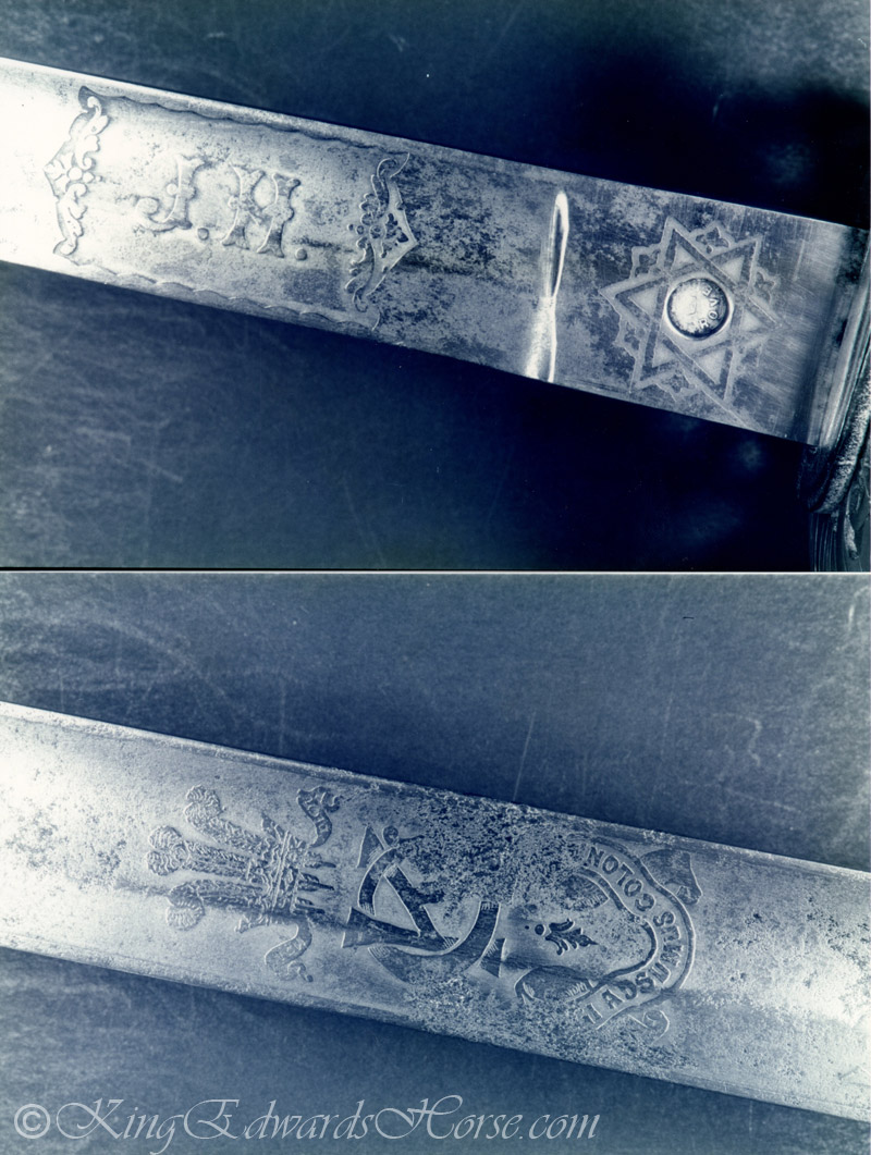 Details on Sword of Major John Howard O.C. Canadian Squadron Kings Colonials